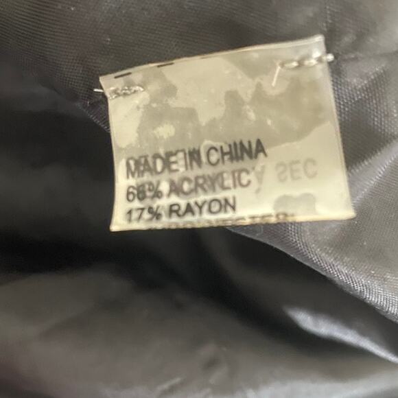 Peter Nygard‎ Women Jacket 12P Black Tweed Fringe Trim Metallic Thread Old Money - Picture 15 of 16